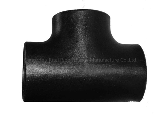 DN15 Mengurangi Pipa Fitting Tee Butt Weld JIS SS400 STD Carbon Steel MS A234WPB