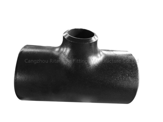 SGP DN1000 Black Pipe Reducing Tee, Carbon Steel SCH 10 Butt Weld Equal Tee