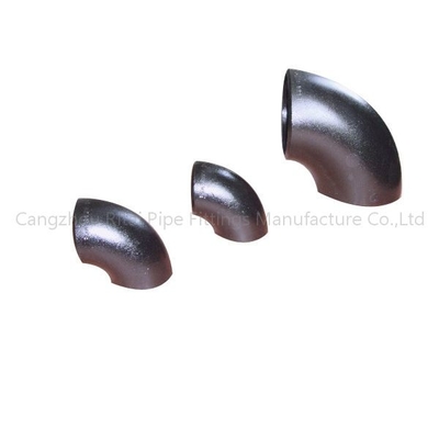 JIS A234 Welded Pipe Fittings Panjang Radius Siku 90 Derajat 45 180 Derajat Baja