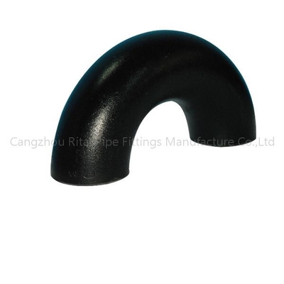 ASME B16.9 Jadwal 40 Fitting Pipa Hitam A234 Radius Panjang 180 Derajat Siku