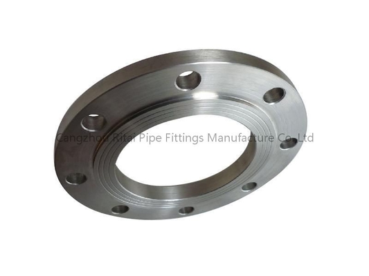 Flange Pengelasan Datar 125NB P265GH PN25 PN16, SCH 80 MS Slip Pada Flensa Cat Hitam