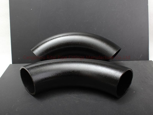 DIN2605 Panjang Radius 90 Bend Pipe Sch 80 DIN BS EN10253 ST37.2 Karbon 3D 5D