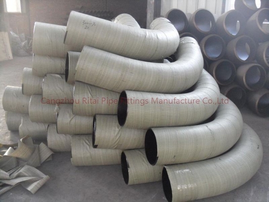 DIN2605 Panjang Radius 90 Bend Pipe Sch 80 DIN BS EN10253 ST37.2 Karbon 3D 5D