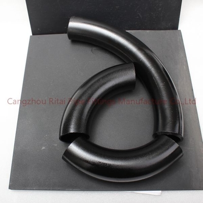 DIN2605 Panjang Radius 90 Bend Pipe Sch 80 DIN BS EN10253 ST37.2 Karbon 3D 5D