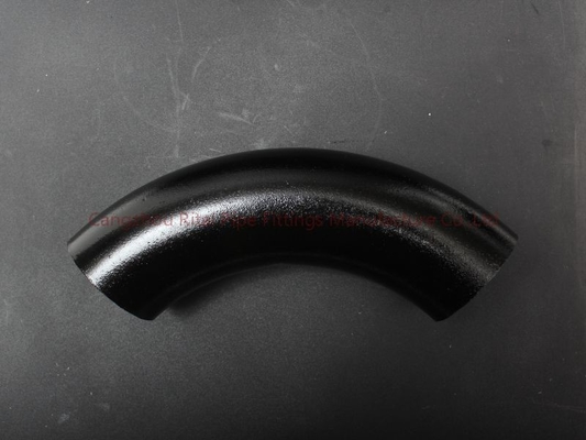 A420 WPL6 3D Pipa Menekuk Baja Karbon 180 30 45 60 90 Derajat Butt Welded Carbon