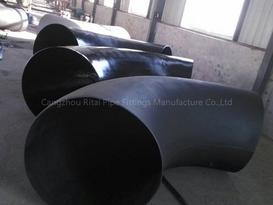 A105 Fitting Pipa Baja Diameter Besar EN1092 48 Inch 90 Derajat Siku Tikungan Membujur