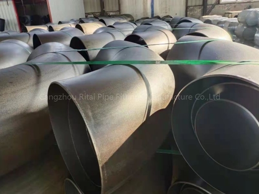 Disesuaikan JIS Pipa Tekanan Tinggi Fitting Baja Siku GB XS Diameter Besar Kekuatan Tinggi