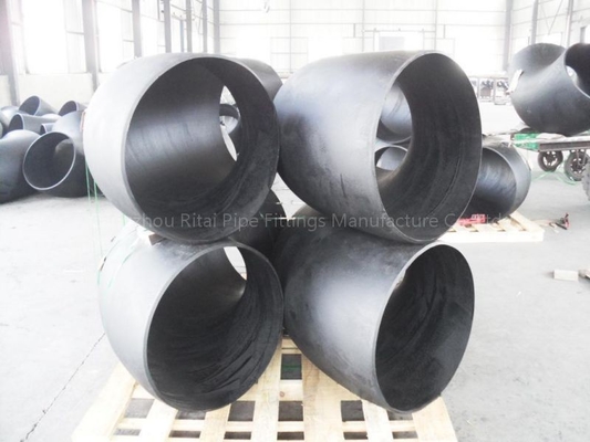 Disesuaikan JIS Pipa Tekanan Tinggi Fitting Baja Siku GB XS Diameter Besar Kekuatan Tinggi