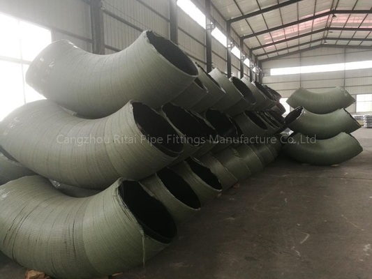 Sch 120 1.5 D Radius Panjang Siku Baja Karbon Butt Weld 90 Derajat STD