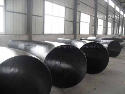 ASTM B16.9 Siku Pipa Besar Baja Karbon Bulat Miring Berakhir 90 Derajat Siku Fitting