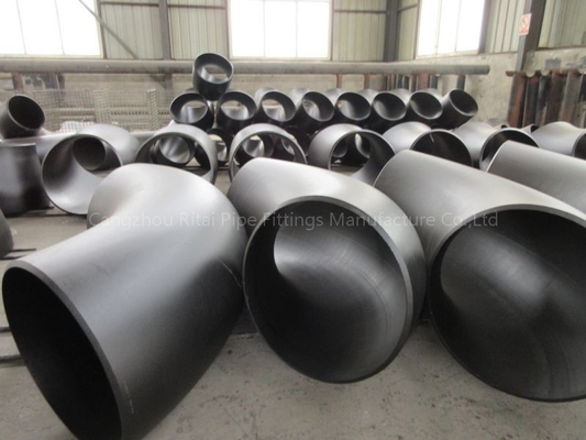 ASME B16.9 ERW Pipa Besar Siku Baja Karbon 90 Derajat Radius Panjang Tikungan