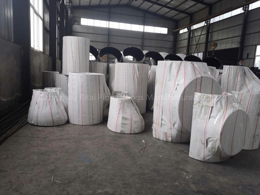 Sch 120 1.5 D Radius Panjang Siku Baja Karbon Butt Weld 90 Derajat STD