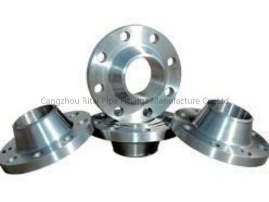 Wajah Datar Baja Karbon Welding Neck Flange RF FF RTJ ANSI JIS DIN