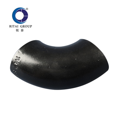 DIN Butt Welding Pipe Fittings Baja Karbon STD Radius Panjang 90 Derajat Siku Mulus