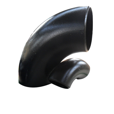 DIN Butt Welding Pipe Fittings Baja Karbon STD Radius Panjang 90 Derajat Siku Mulus
