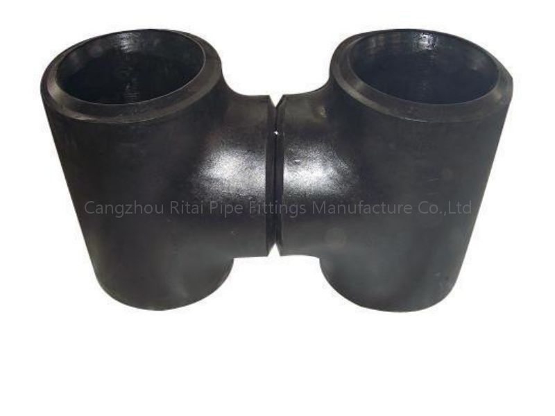 DN15 Mengurangi Pipa Fitting Tee Butt Weld JIS SS400 STD Carbon Steel MS A234WPB