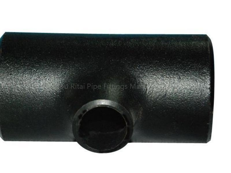 SGP DN1000 Black Pipe Reducing Tee, Carbon Steel SCH 10 Butt Weld Equal Tee