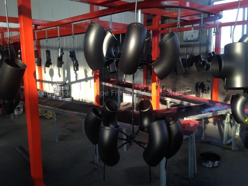 SCH 60 SCH160 XXS SCH160 Jadwal Fitting Pipa Mulus 40 90 Derajat Butt Weld 6 Inches