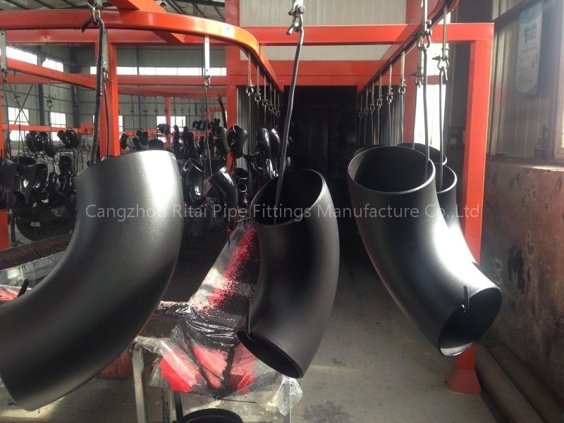 ASME B16.48 Butt Weld Fittings 180 45 Derajat Baja Karbon 90 Derajat Peredam Siku