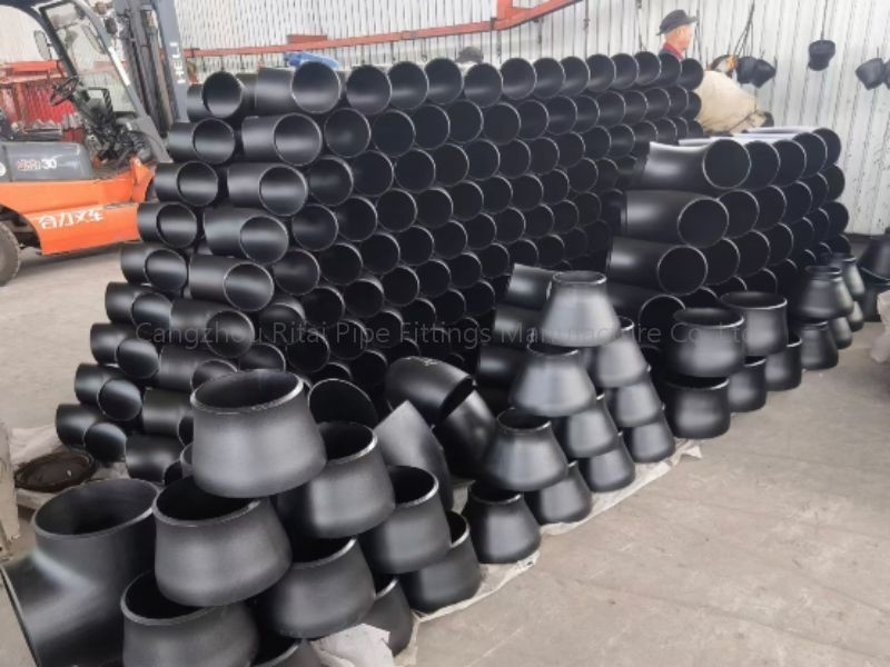 Hitam ANSI Sch 10 Carbon Steel Weld Fittings SMLS Ecc Butt Weld Concentric Reducer