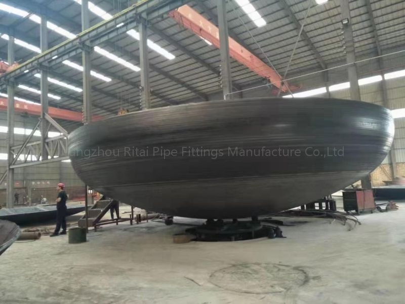 BW Diameter Besar Pipa Baja End Caps Butt Weld STD ASTM B16.9 24 '' Sampai 48 ''