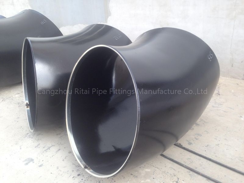 A234 WPB Pipa Besar Siku Sch 160 45 Derajat Panjang Radius Bend CS untuk Gas Knalpot