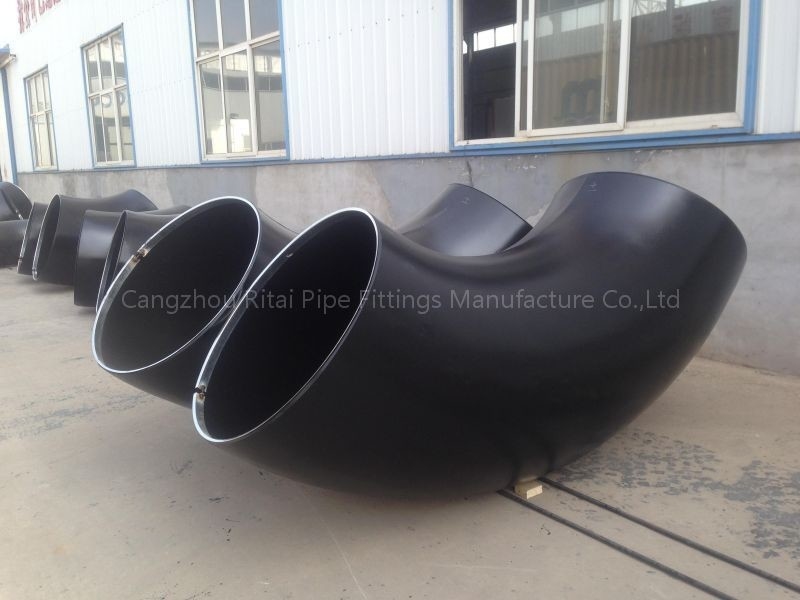 ASME B16.9 ERW Pipa Besar Siku Baja Karbon 90 Derajat Radius Panjang Tikungan