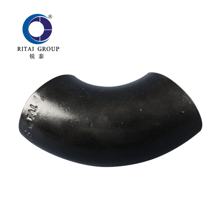 DIN Butt Welding Pipe Fittings Baja Karbon STD Radius Panjang 90 Derajat Siku Mulus